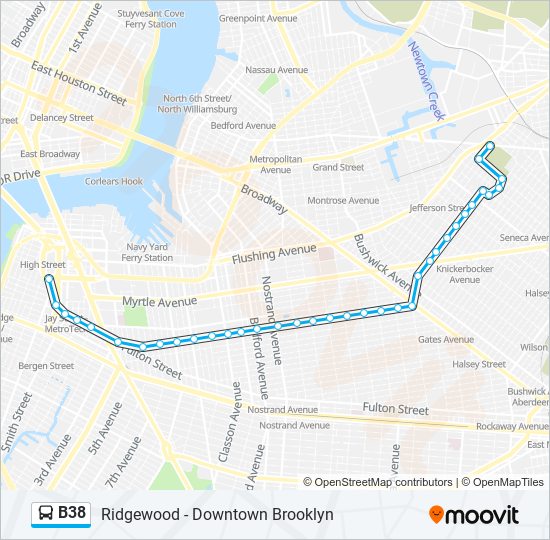 b38 Route Schedules, Stops & Maps Ridgewood Metro Av (Updated)