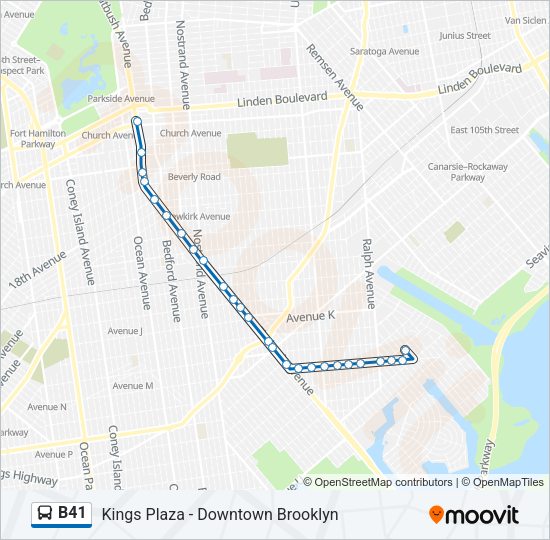 B41 Route Schedules, Stops & Maps Church Av (Updated)