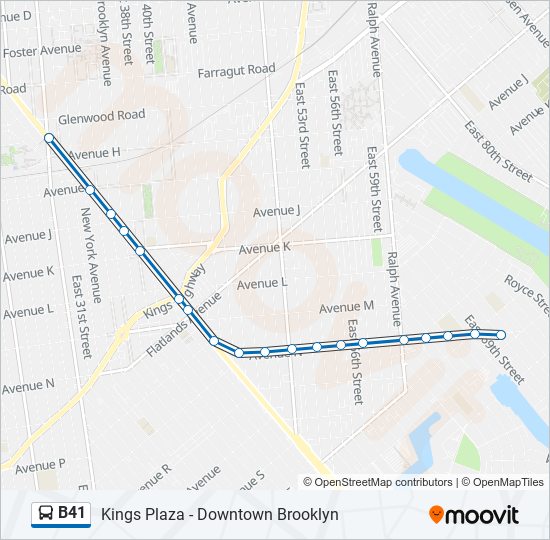 b41 Route Schedules, Stops & Maps The Junction Nostrand Av (Updated)