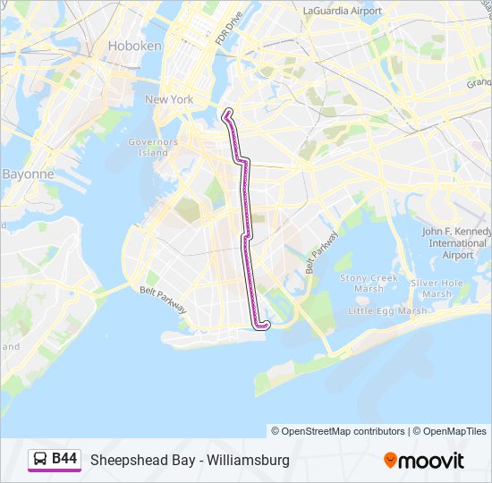 b44 Route: Schedules, Stops & Maps - Williamsburg Bridge Plaza Via ...