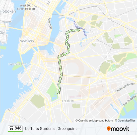 b48 Route: Schedules, Stops & Maps - Greenpoint Meeker Av (Updated)