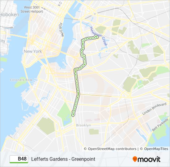 b48 Route: Schedules, Stops & Maps - Lefferts Gardens Prospect Pk Sta ...