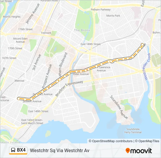 BX4 Bus Line Map