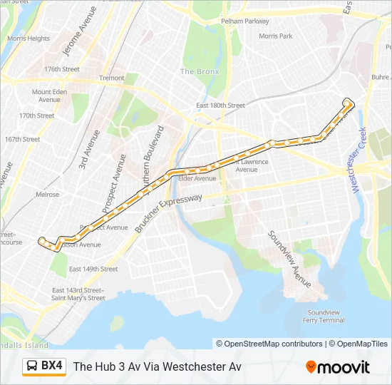 BX4 Bus Line Map