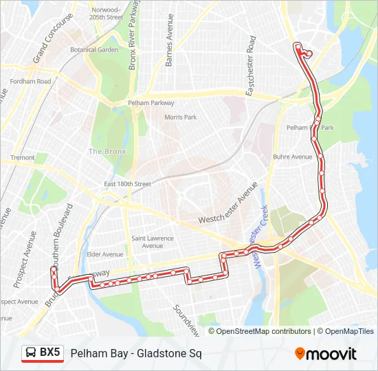 BX5 Bus Line Map