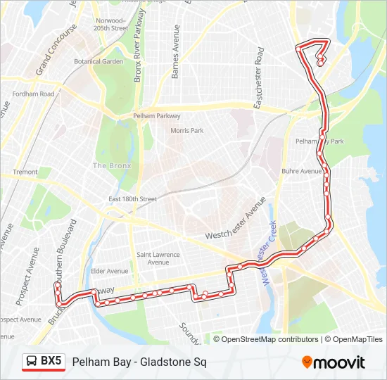 BX5 Bus Line Map
