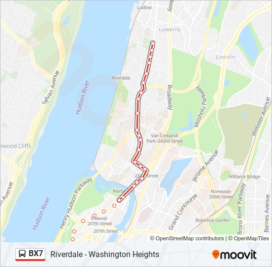 Bx7 Bus Route Map Bx7 Route: Schedules, Stops & Maps - Riverdale 263 St (Updated)