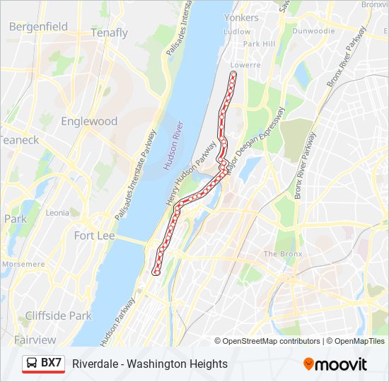 BX7 bus Line Map