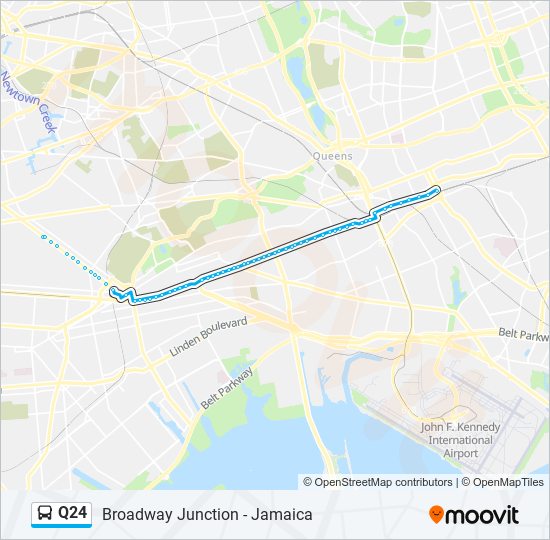 Q24 bus Line Map