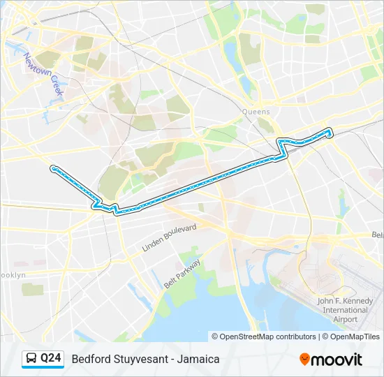 Q24 Bus Line Map