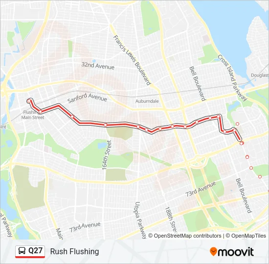 Q27 Bus Line Map