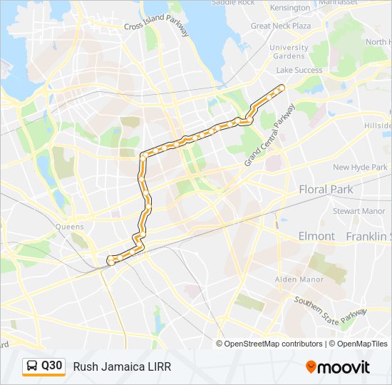 Q30 Bus Line Map