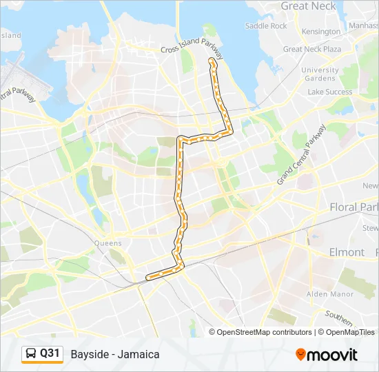 Q31 Bus Line Map