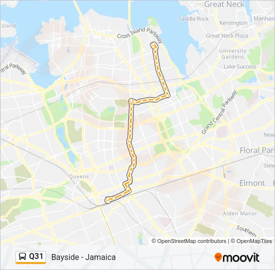 Q31 Bus Line Map