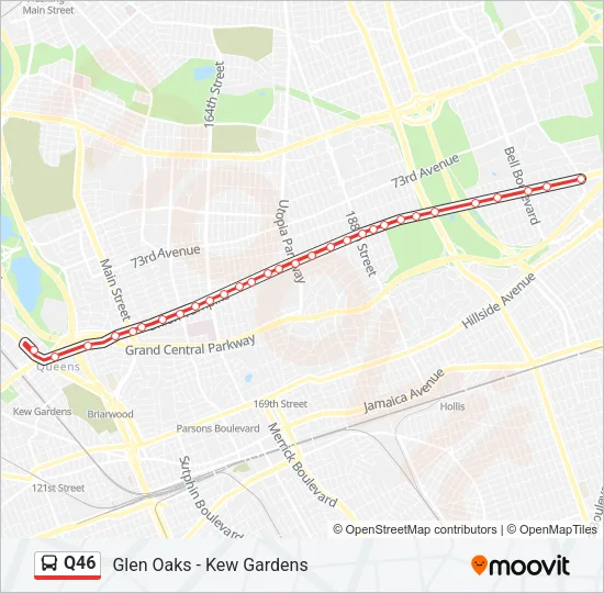 Q46 Bus Line Map