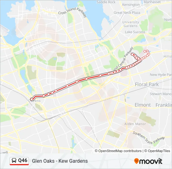 Q46 Bus Line Map