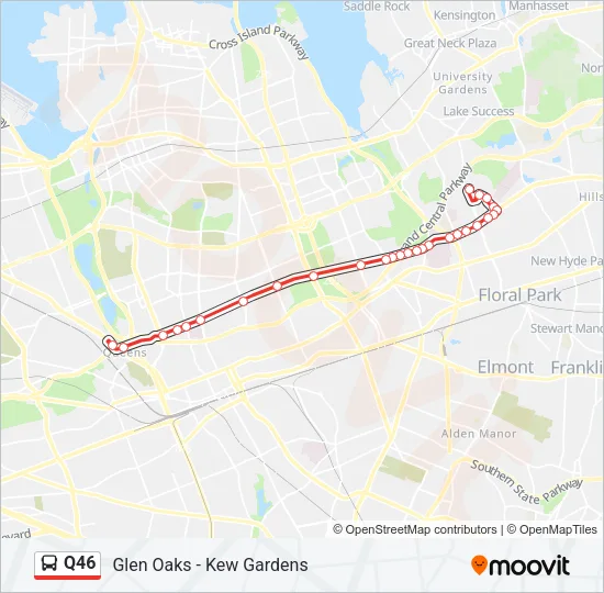 Q46 Bus Line Map