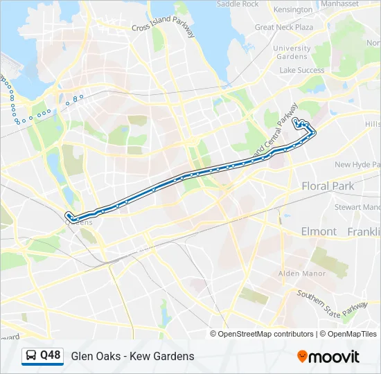 Q48 Bus Line Map