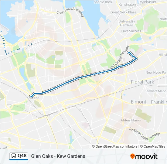 Q48 Bus Line Map