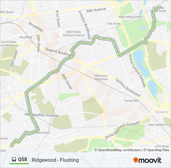 MTA q58 Route Schedules, Stops & Maps Flushing Main St (Updated)