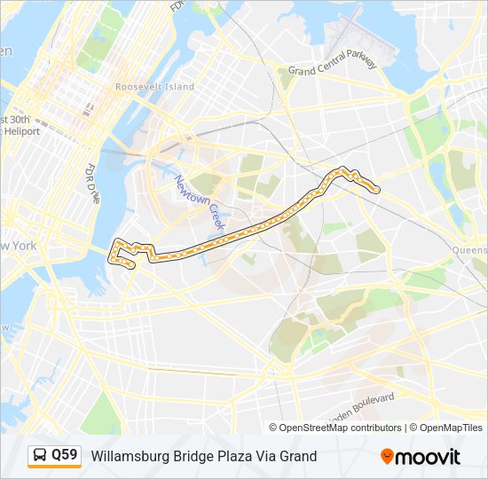 Q59 Route Schedules Stops Maps Willamsburg Bridge Plz Via Grand