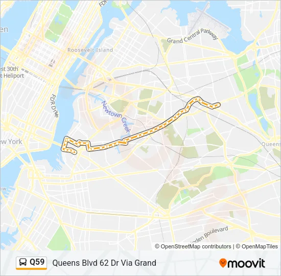Q59 Bus Line Map