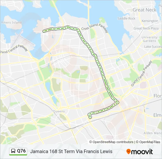 Q76 Bus Line Map