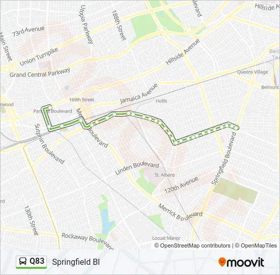 Q83 Bus Line Map