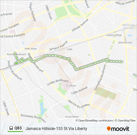 q83 Route Schedules, Stops & Maps Jamaica Hillside153 St Via