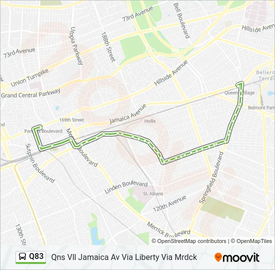 Q83 Bus Line Map