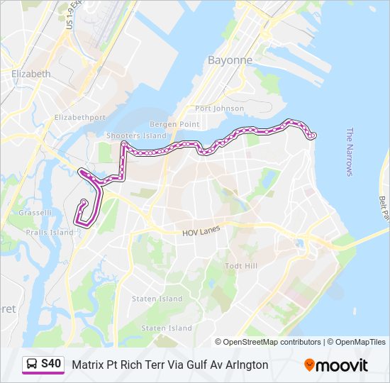 S40 Bus Line Map