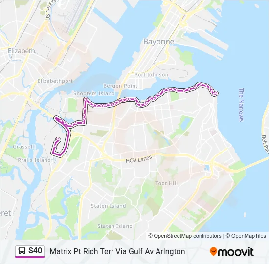 S40 Bus Line Map