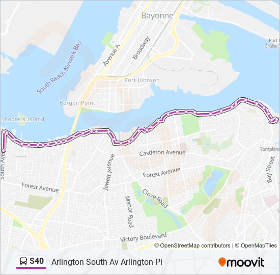 S40 bus Line Map