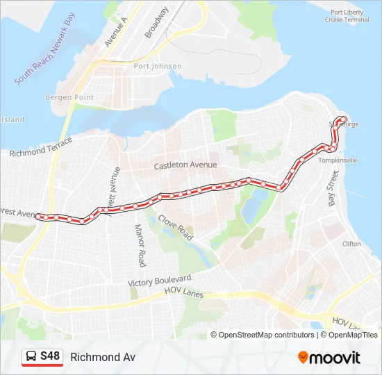 S48 Bus Line Map