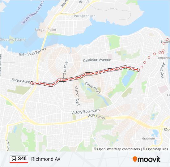S48 bus Line Map