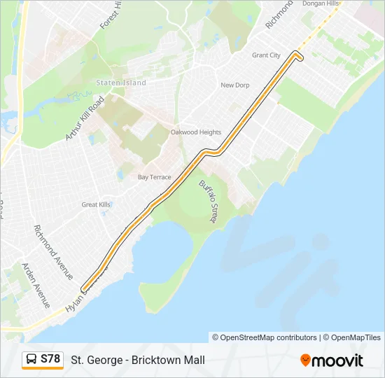 S78 Bus Line Map