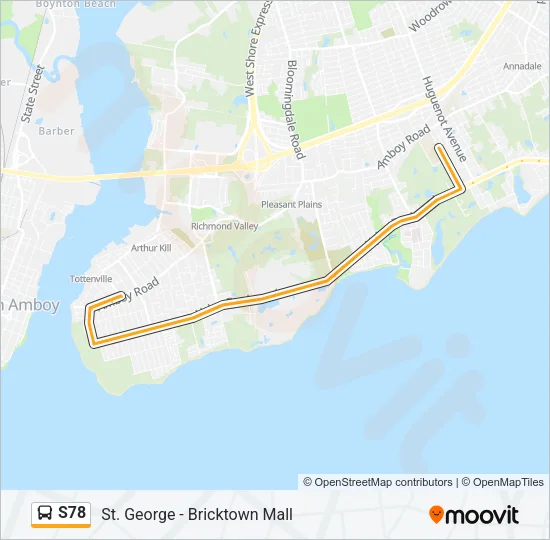 S78 Bus Line Map