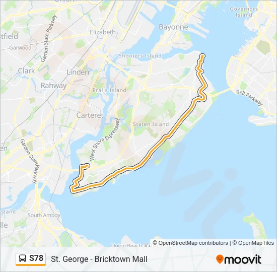 S78 Bus Line Map