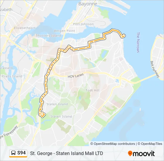 S94 Bus Line Map