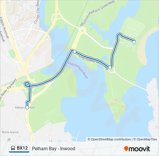 BX12 Bus Line Map