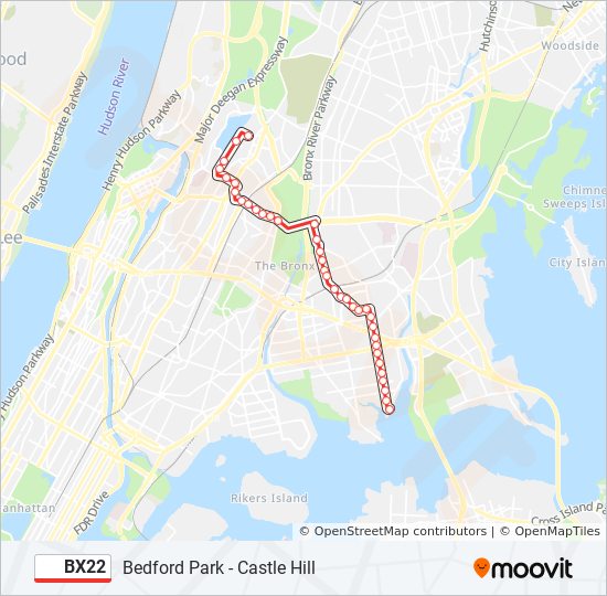 bx22 Route: Schedules, Stops & Maps - Bedford Park Paul Av-205 St (Updated)