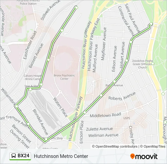 BX24 Bus Line Map