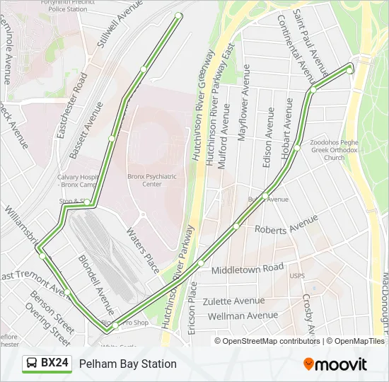 BX24 Bus Line Map