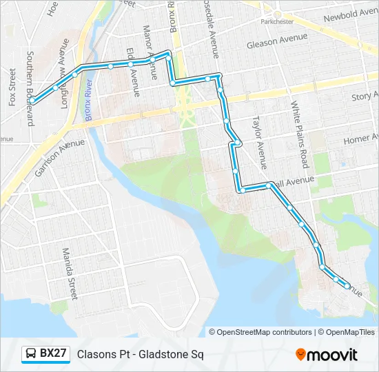 BX27 Bus Line Map