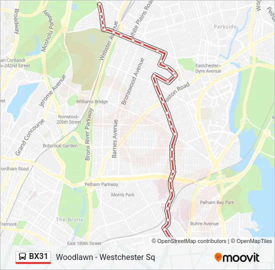 BX31 Bus Line Map
