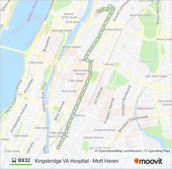 BX32 Bus Line Map