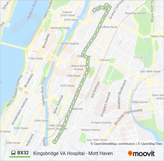 BX32 Bus Line Map