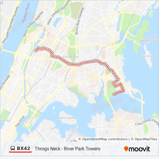 Bx42 Bus Route Map Bx42 Route: Schedules, Stops & Maps - River Park Tower Via Tremont (Updated)