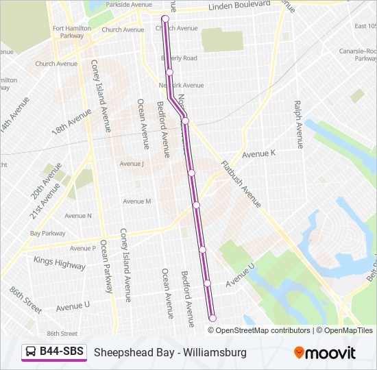 b44sbs Route Schedules, Stops & Maps Sbs Chrch Av Via Nstrnd Av Via