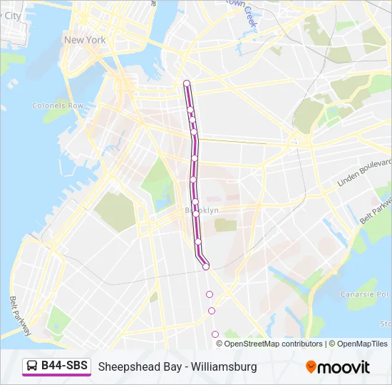 B44-SBS Bus Line Map